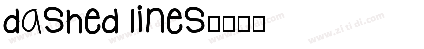 dashed lines字体转换